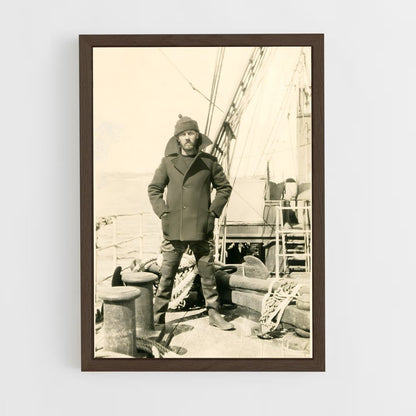 ap-ship captain-7 cadre Bois foncé