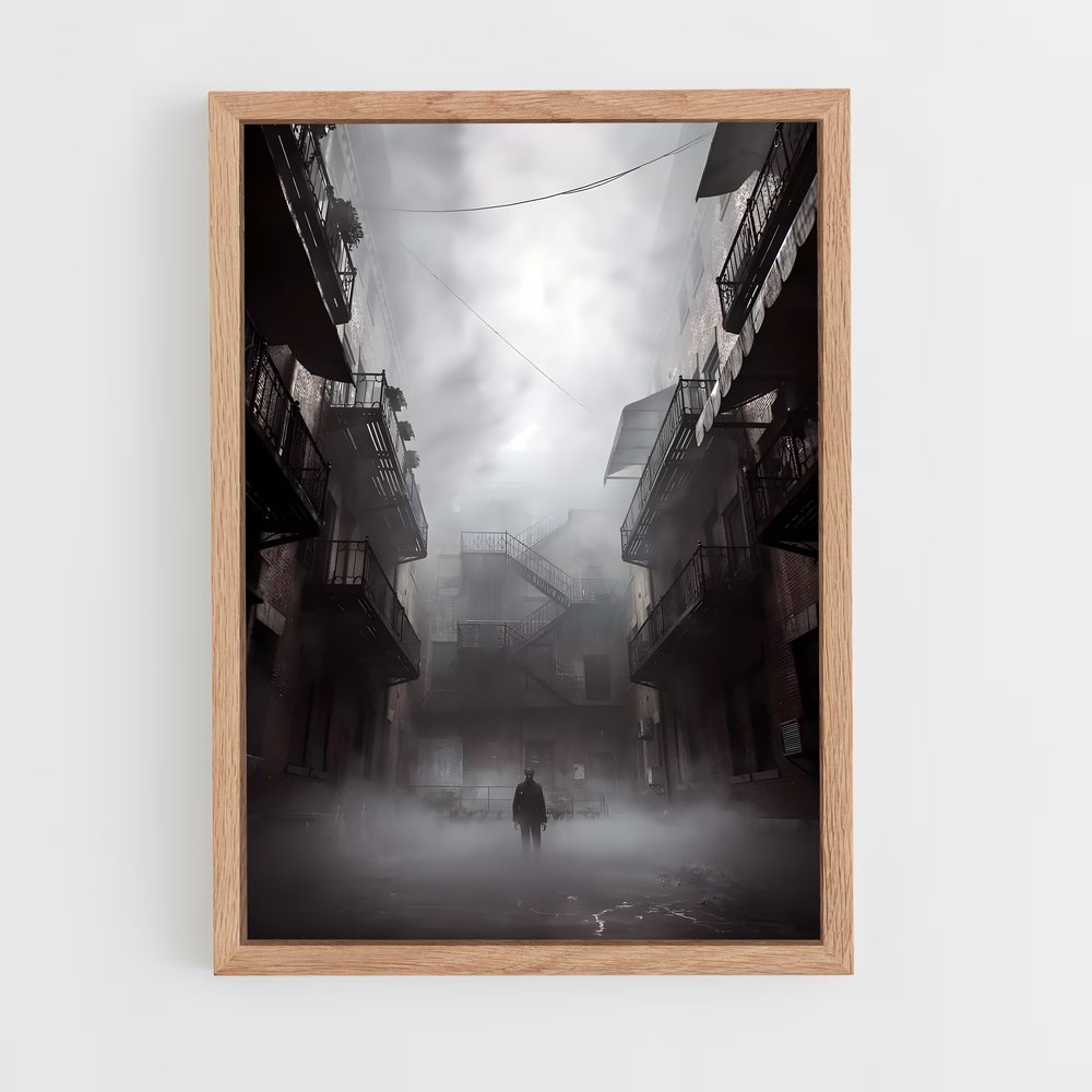 ap-silent hill-10 cadre Bois clair