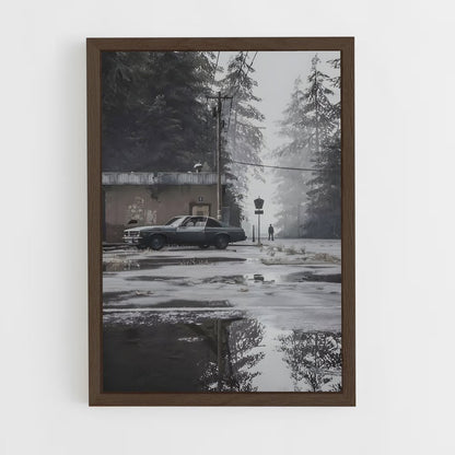 ap-silent hill-11 cadre Bois foncé