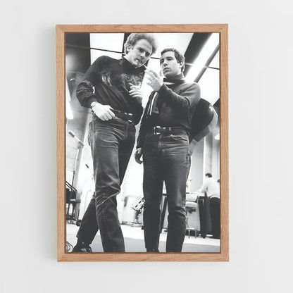 ap-simon and garfunkel-2 cadre Bois clair