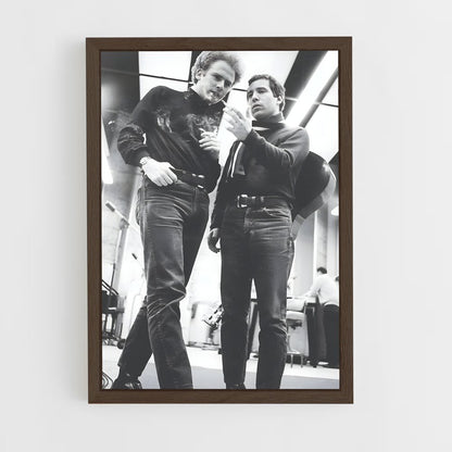 ap-simon and garfunkel-2 cadre Bois foncé