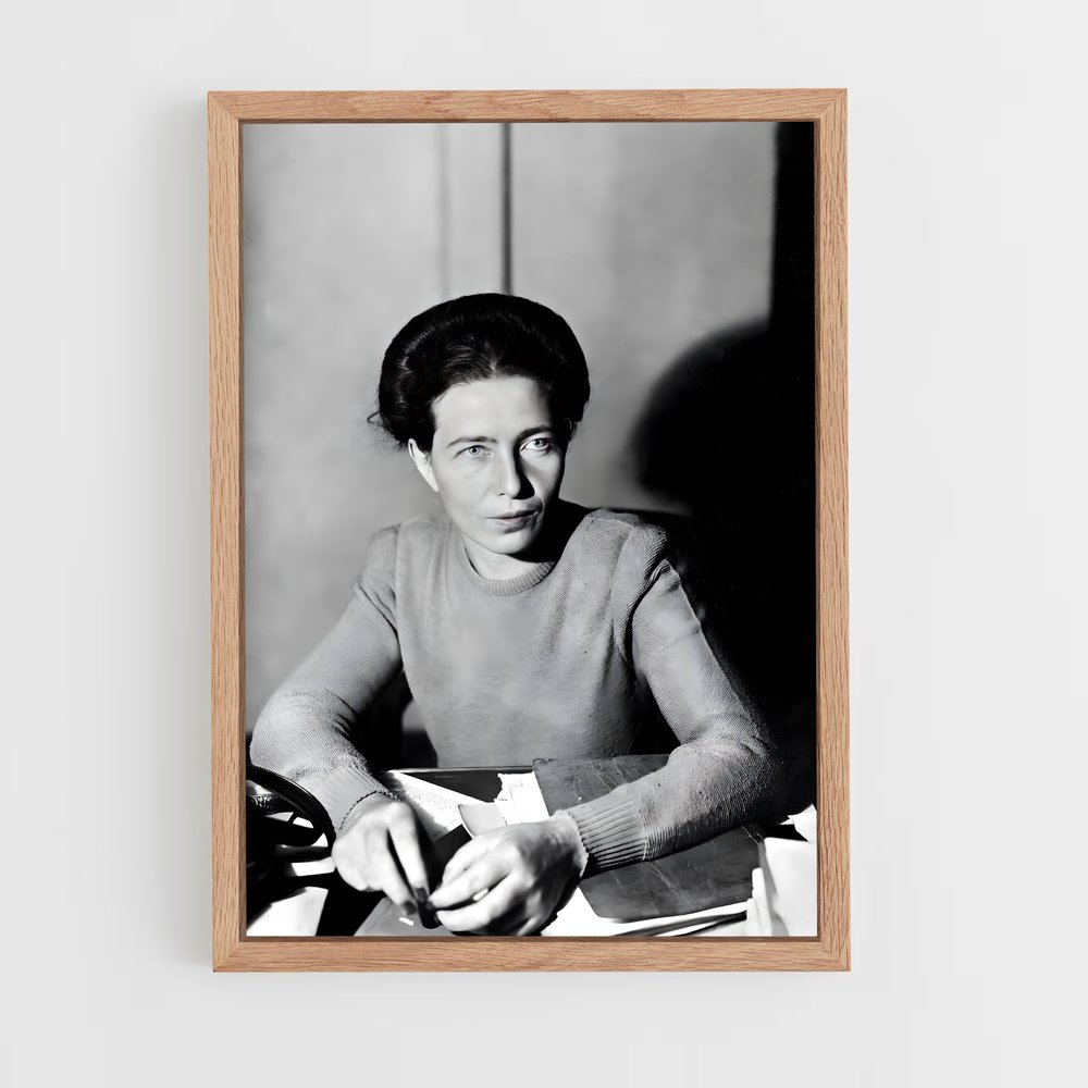 ap-simone de beauvoir-1 cadre Bois clair