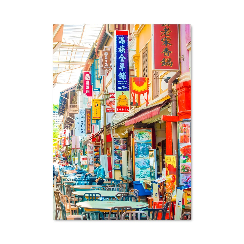 Poster Rues de Singapour