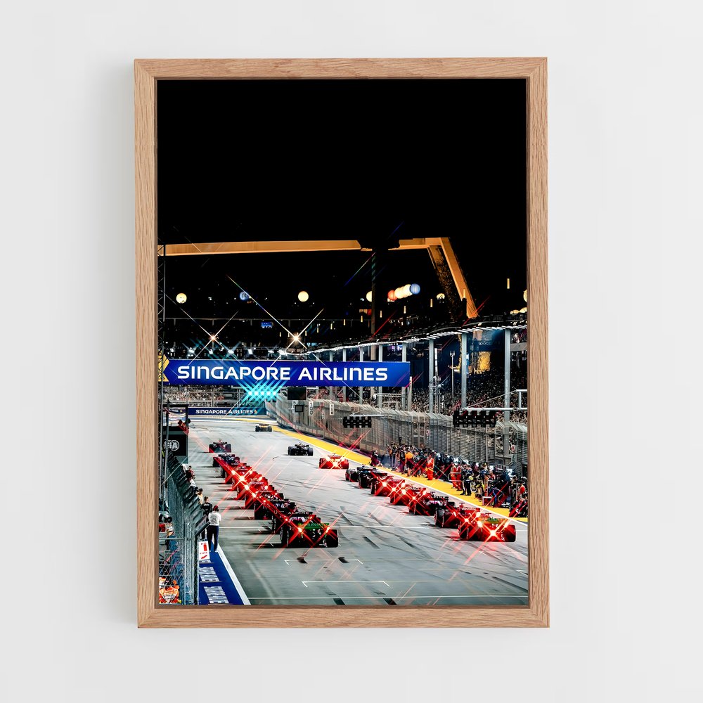 ap-singapore grand prix-3 cadre Bois clair