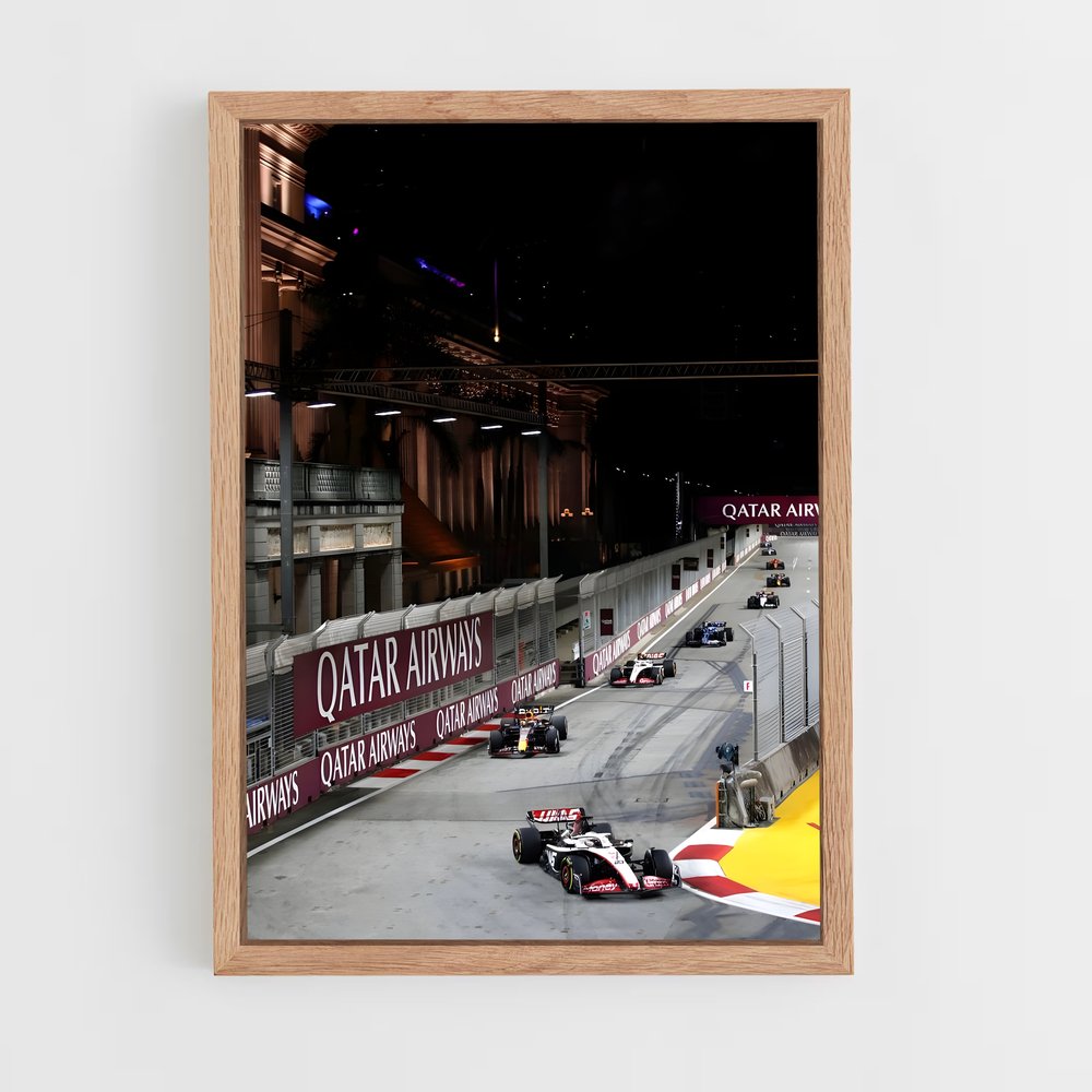 ap-singapore grand prix-8 cadre Bois clair