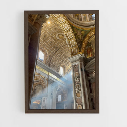 ap-sistine chapel-11 cadre Bois foncé