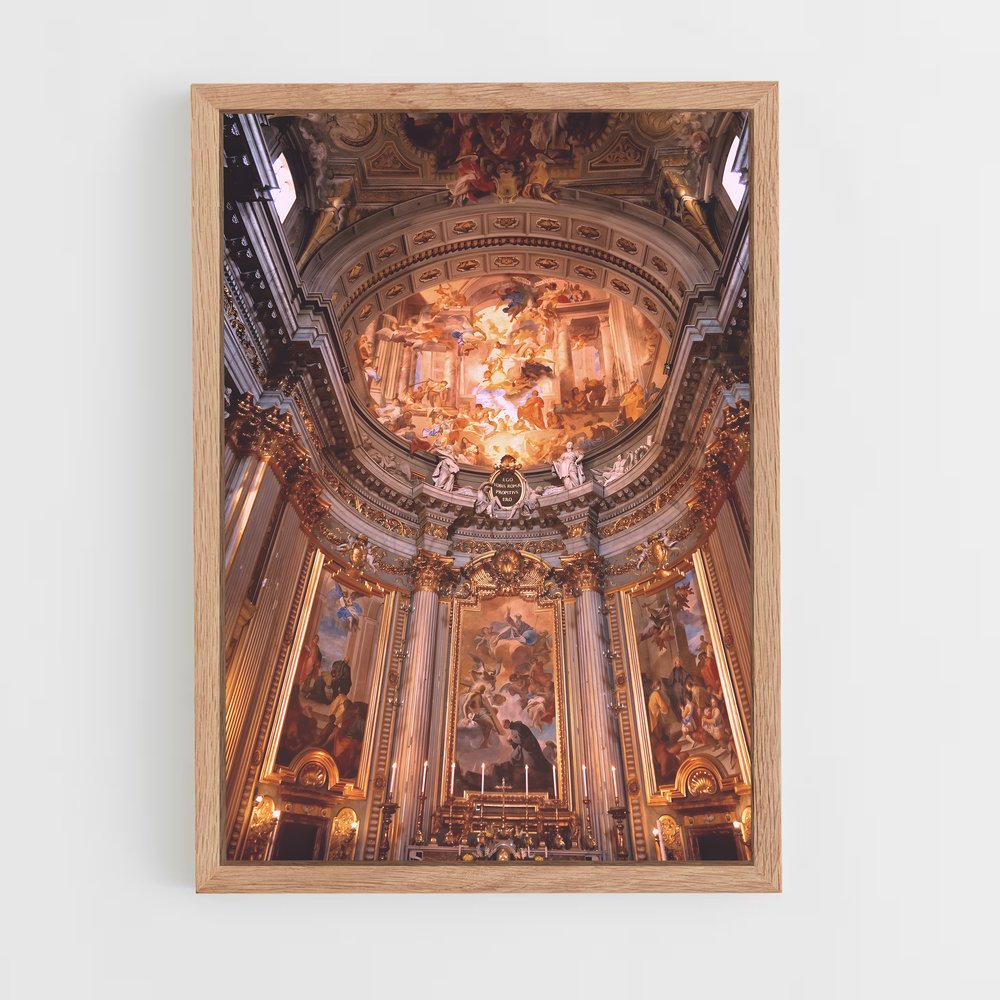 ap-sistine chapel-3 cadre Bois clair
