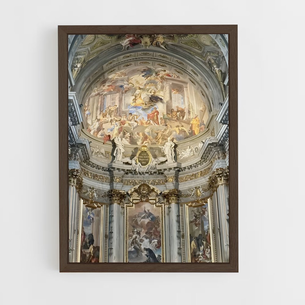 ap-sistine chapel-5 cadre Bois foncé