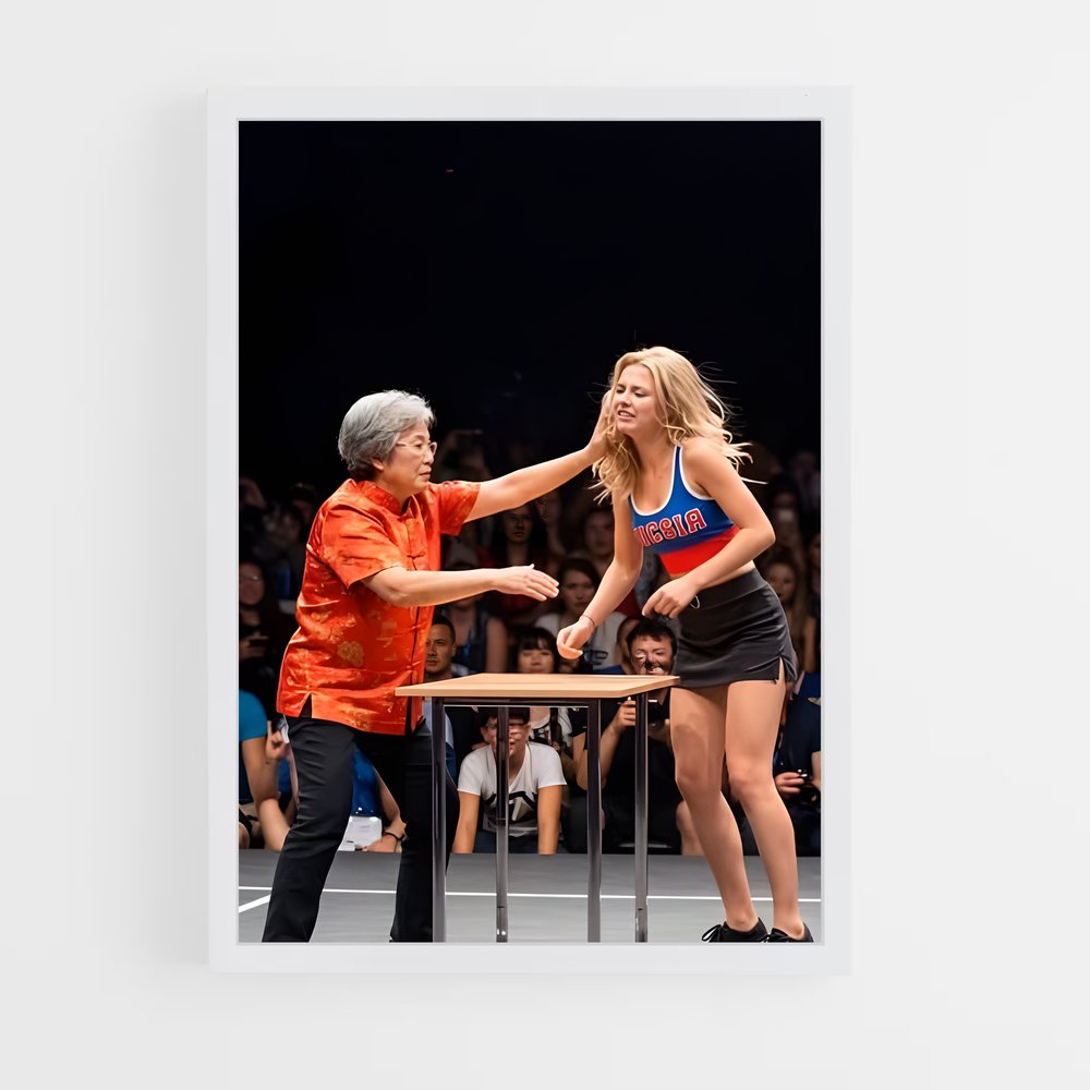 ap-slap fighting-1 cadre Blanc