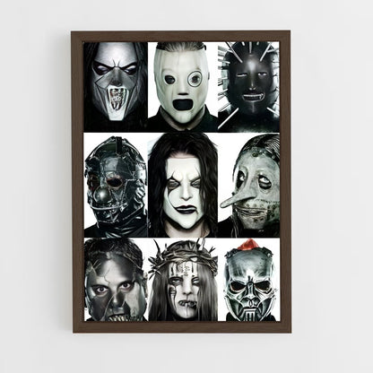 ap-slipknot-11 cadre Bois foncé