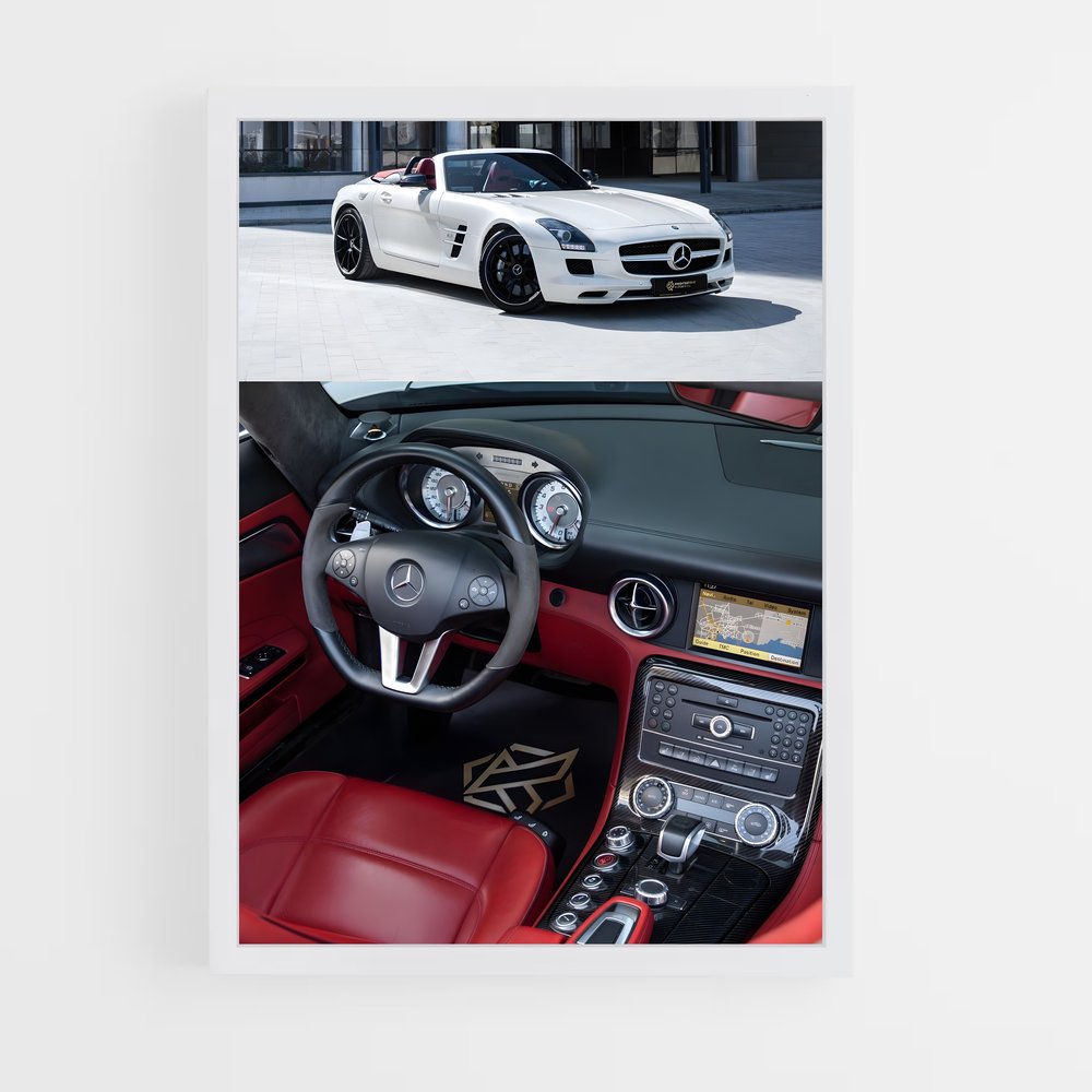 ap-sls amg roadster-2 cadre Blanc