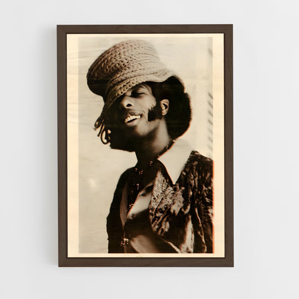 ap-sly and the family stone-2 cadre Bois foncé