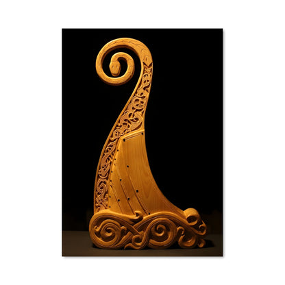 Poster Spiral Wood
