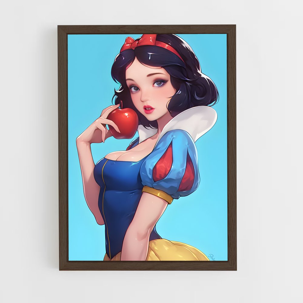 ap-snow white-5 cadre Bois foncé