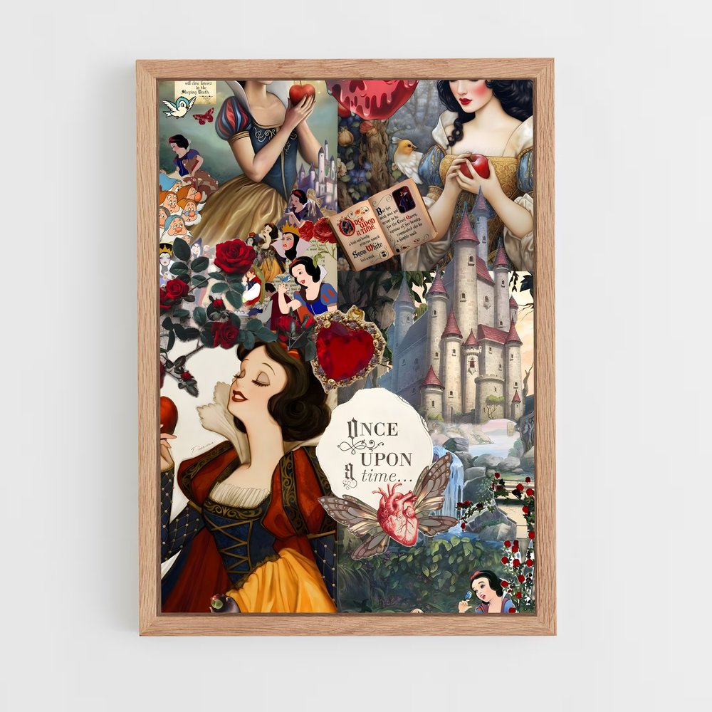 ap-snow white-8 cadre Bois clair