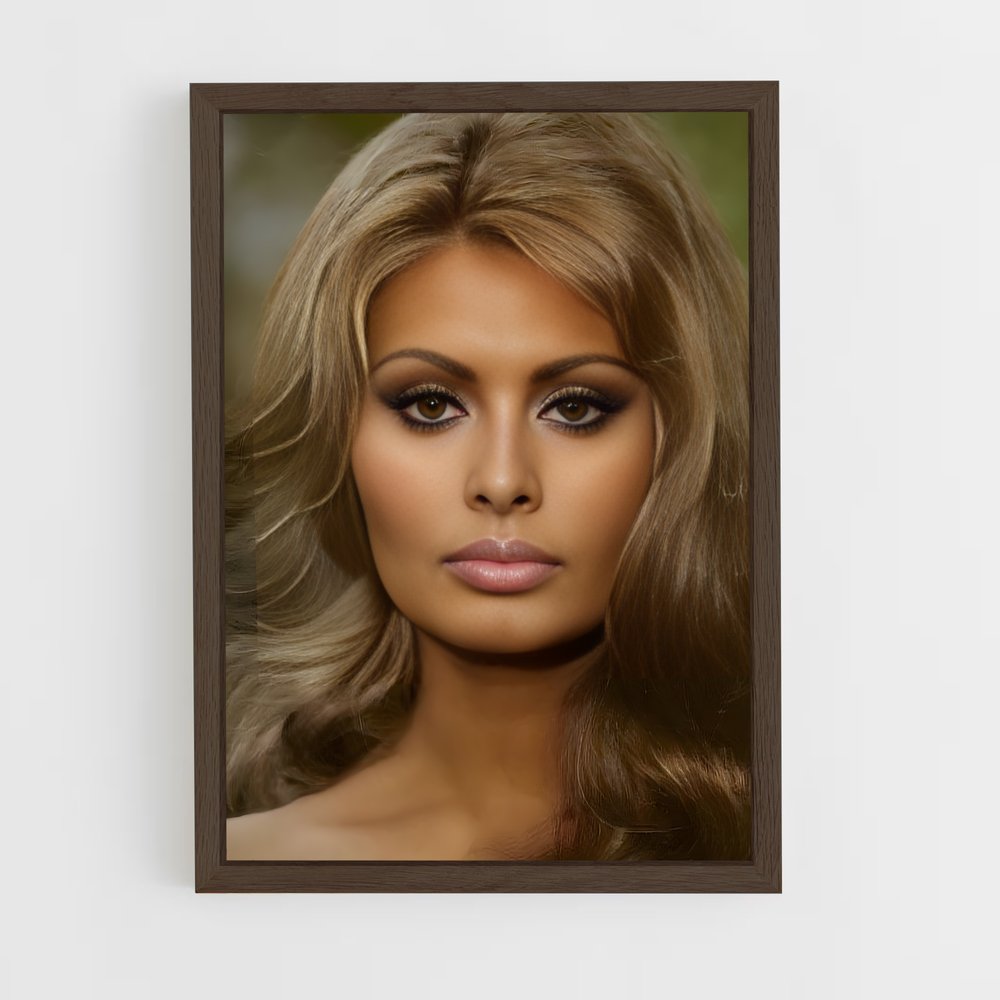 ap-sofia loren-8 cadre Bois foncé