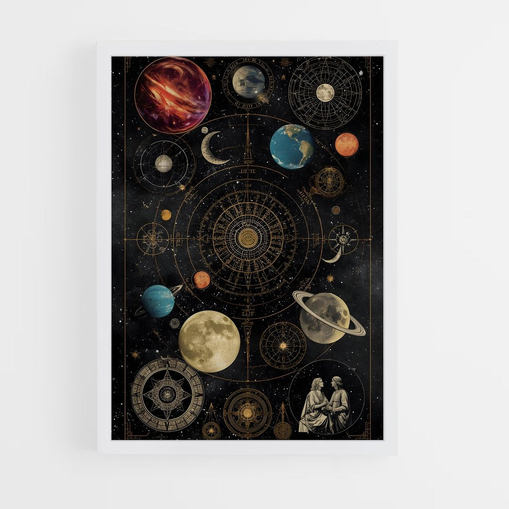 ap-solar system-6 cadre Blanc