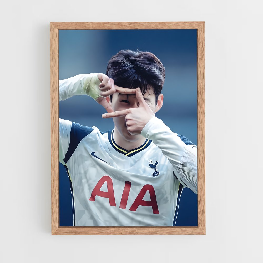 ap-son heung-min-5 cadre Bois clair