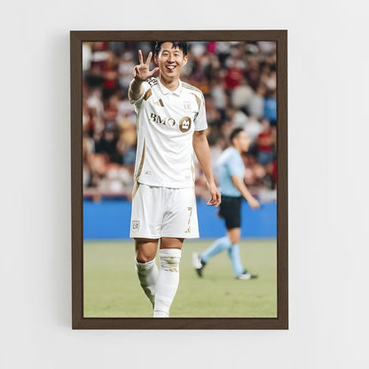 ap-son heung-min-6 cadre Bois foncé