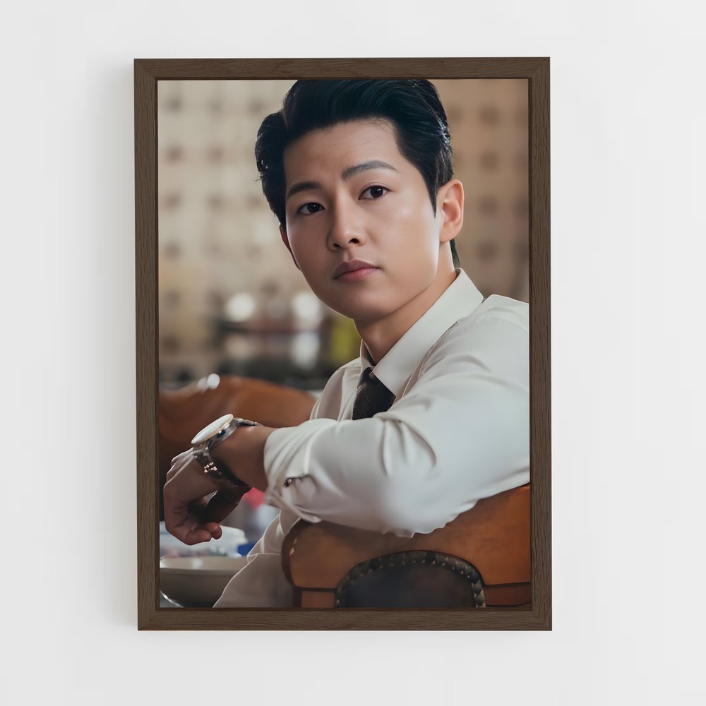 ap-song joong-ki-5 cadre Bois foncé