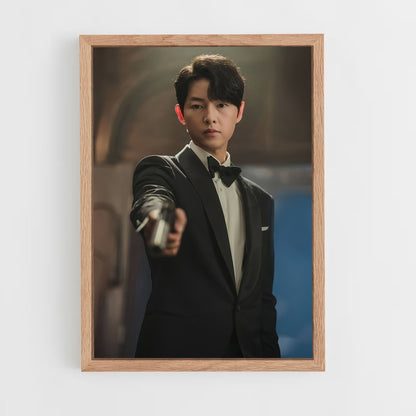 ap-song joong-ki-8 cadre Bois clair