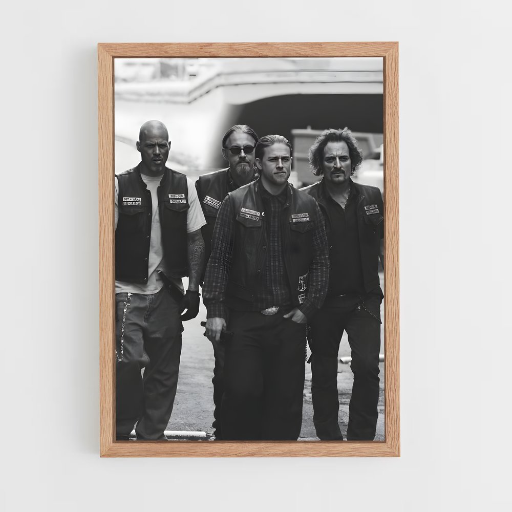 ap-sons of anarchy-5 cadre Bois clair