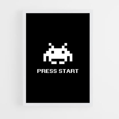 ap-space invaders-2 cadre Blanc
