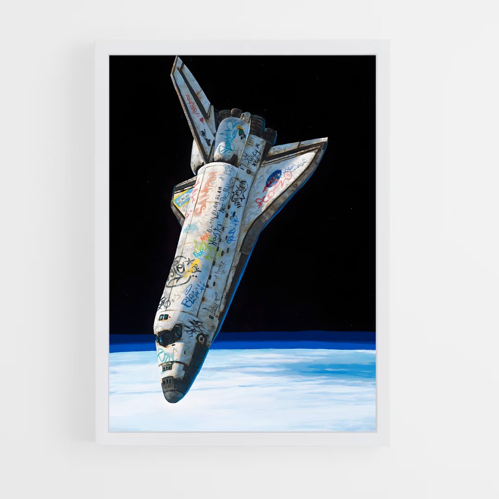 ap-space shuttle-2 cadre Blanc