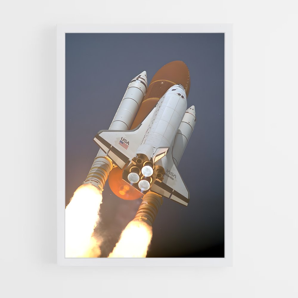 ap-space shuttle-4 cadre Blanc