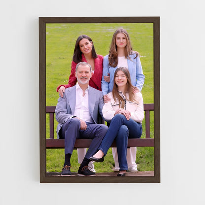 ap-spanish royal family-2 cadre Bois foncé