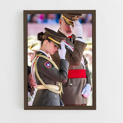 ap-spanish royal family-4 cadre Bois foncé