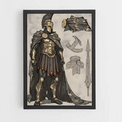 ap-spartan warrior-7 cadre Noir