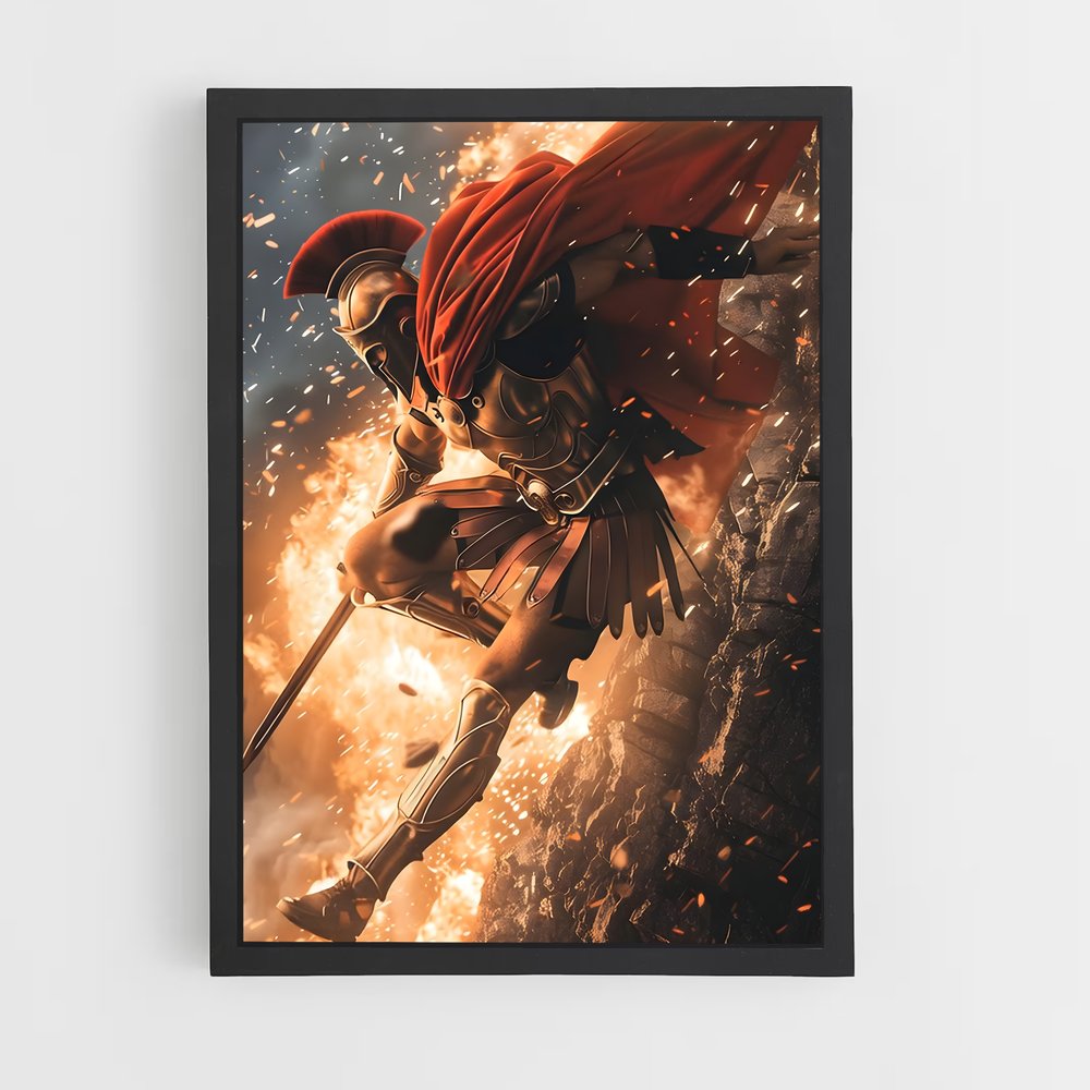 ap-spartan warrior-8 cadre Noir