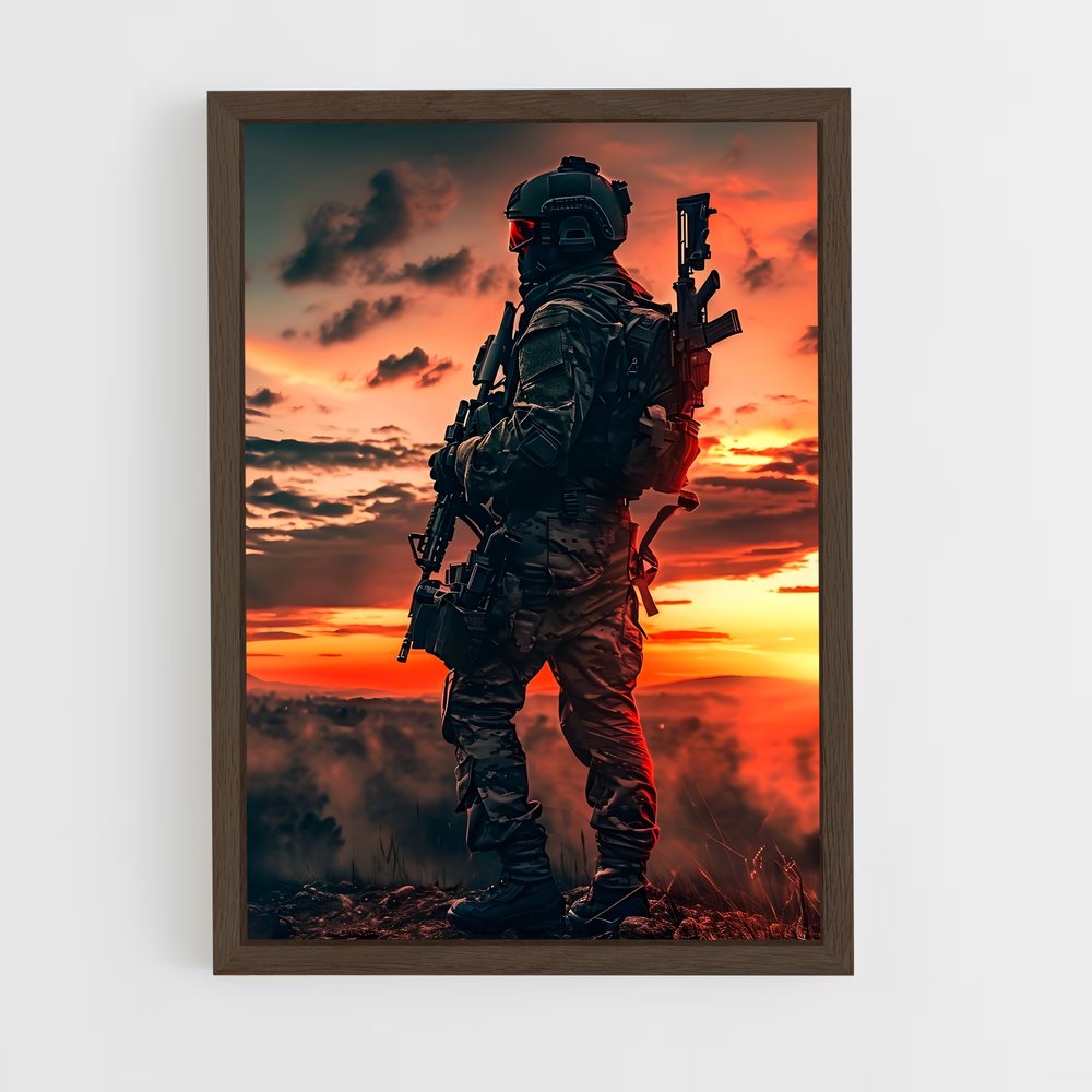 ap-special forces-10 cadre Bois foncé