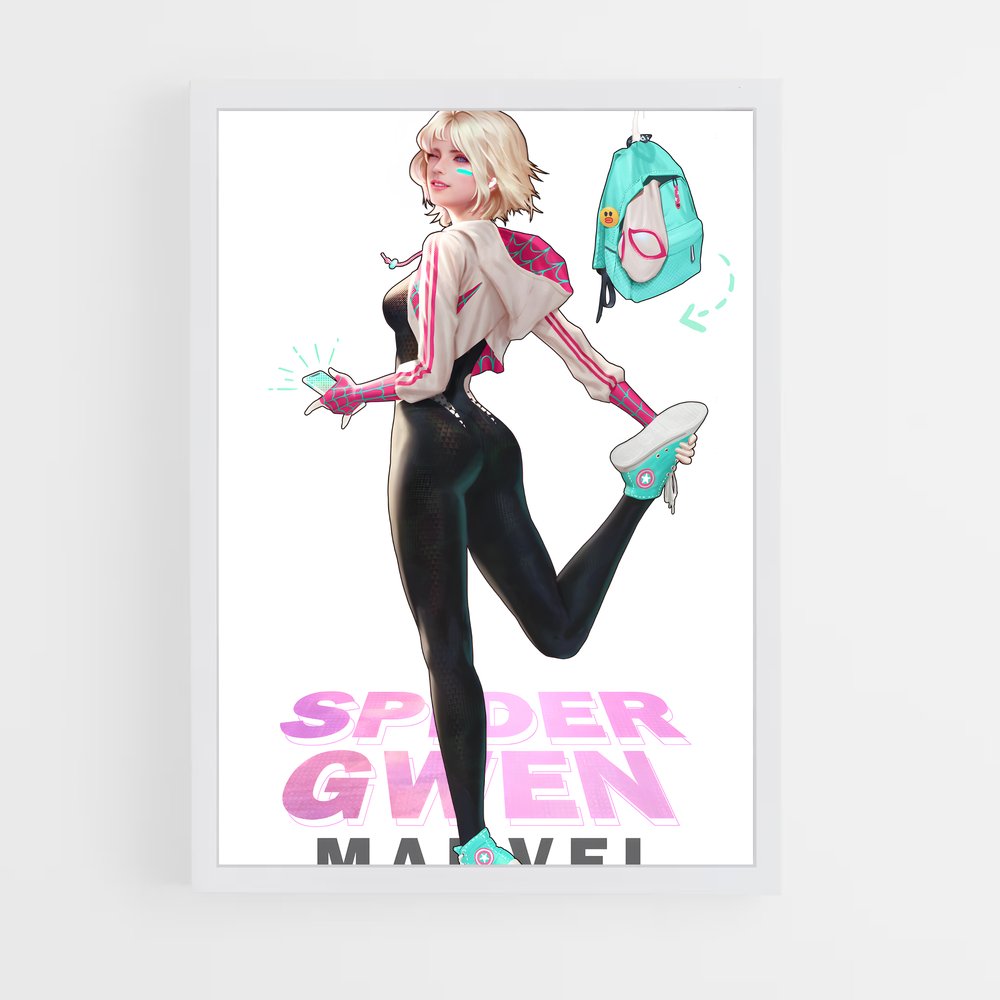 ap-spider gwen-5 cadre Blanc
