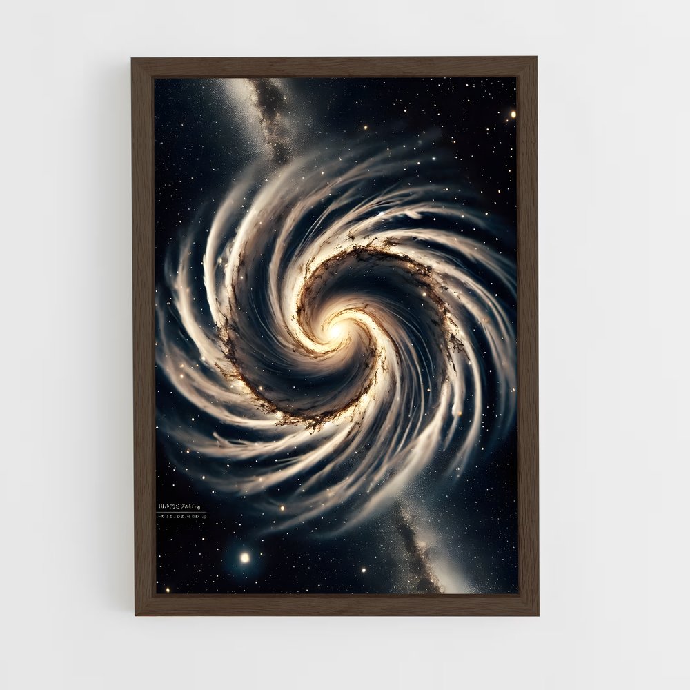 ap-spiral galaxy-12 cadre Bois foncé