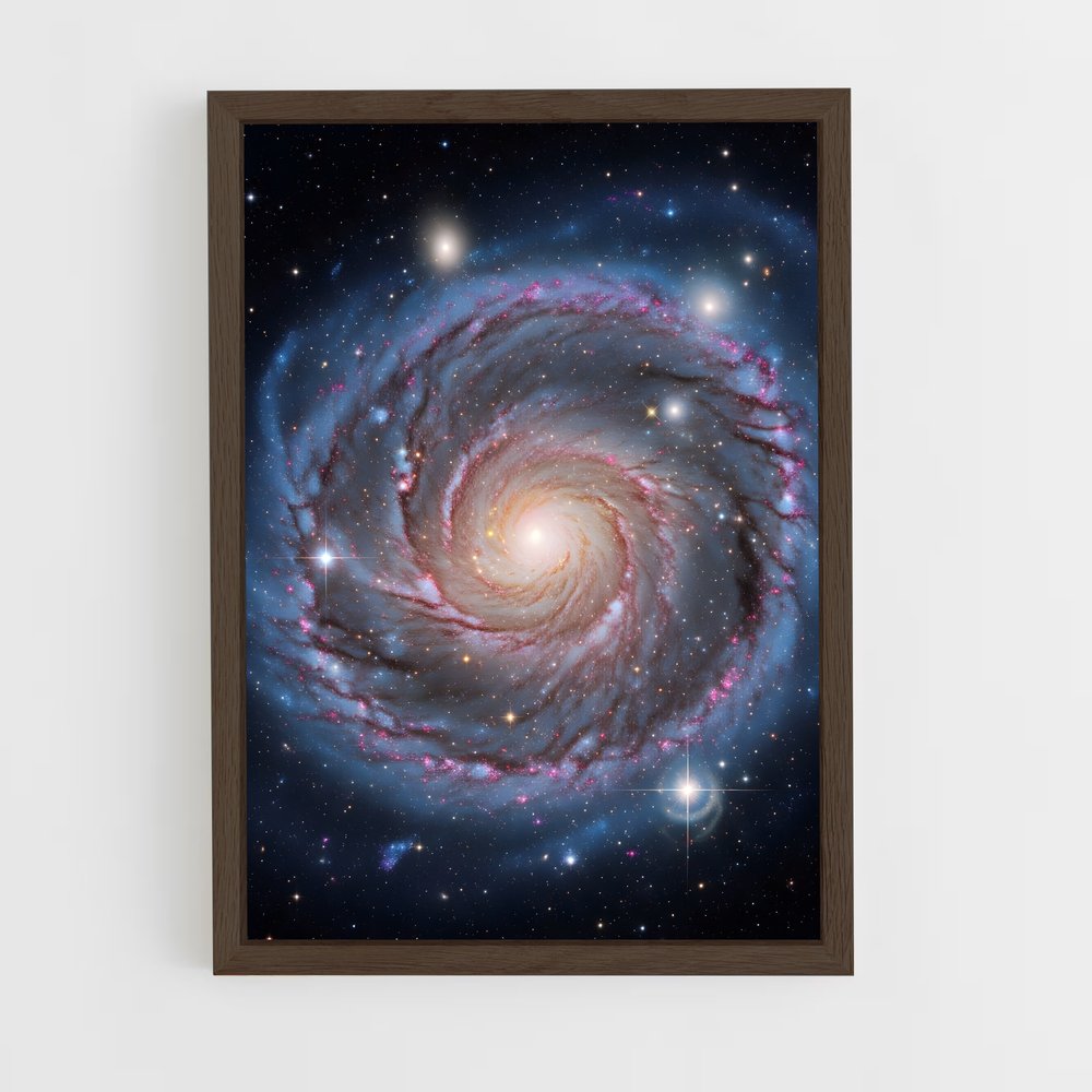 ap-spiral galaxy-3 cadre Bois foncé