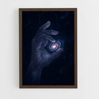 ap-spiral galaxy-7 cadre Bois foncé