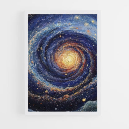 ap-spiral galaxy-9 cadre Blanc