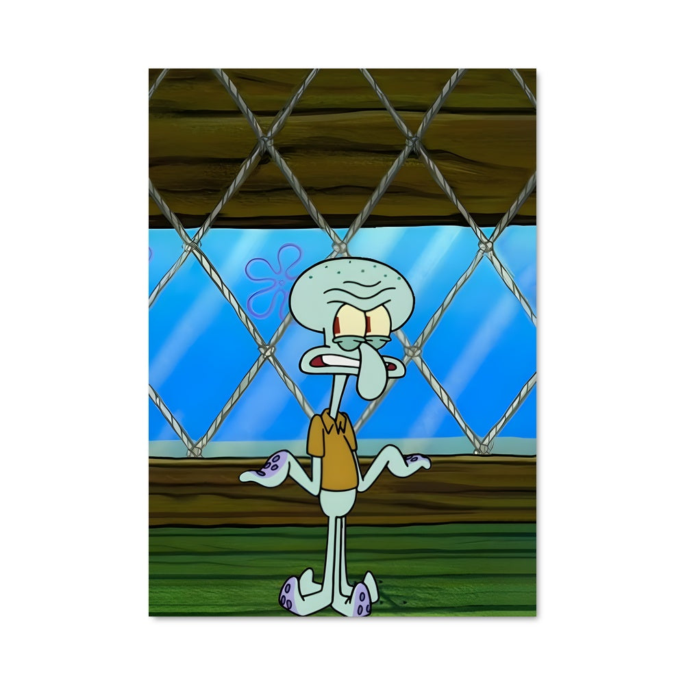 Poster Squidward et la Clôture