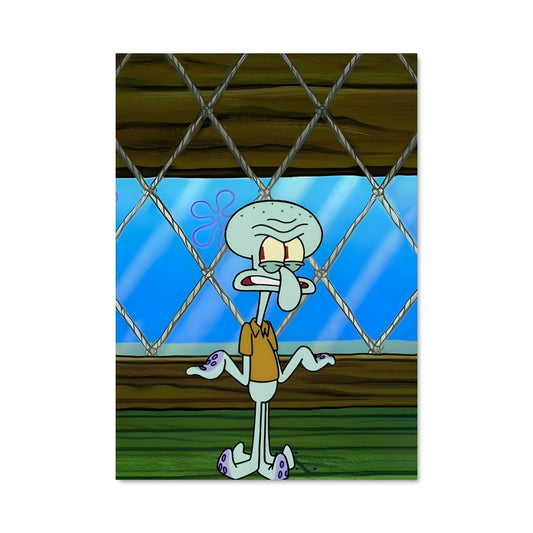 Poster Squidward et la Clôture