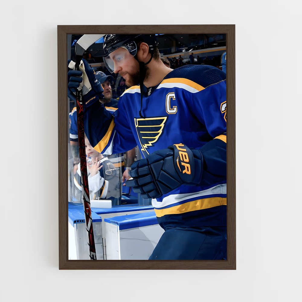 ap-st. louis blues-5 cadre Bois foncé