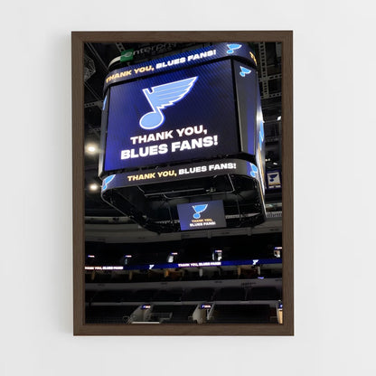ap-st. louis blues-9 cadre Bois foncé