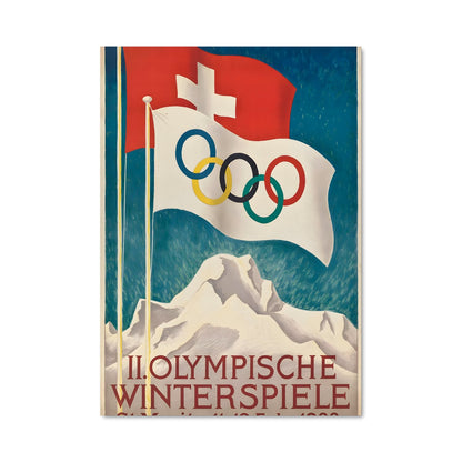 Poster Jeux Olympiques St Moritz 1928