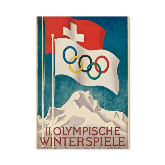 Poster Jeux Olympiques St Moritz 1928