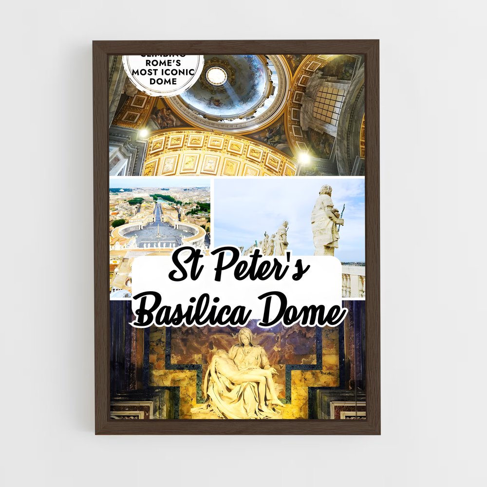 ap-st peters basilica-2 cadre Bois foncé