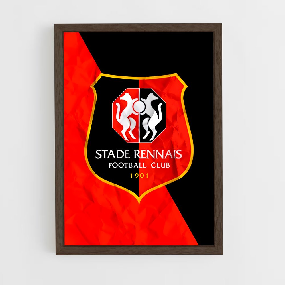 ap-stade rennais fc-1 cadre Bois foncé