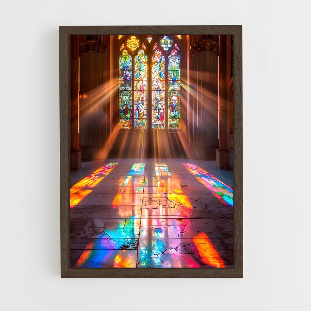 ap-stained glass windows-3 cadre Bois foncé