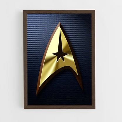 ap-starfleet logo-1 cadre Bois foncé