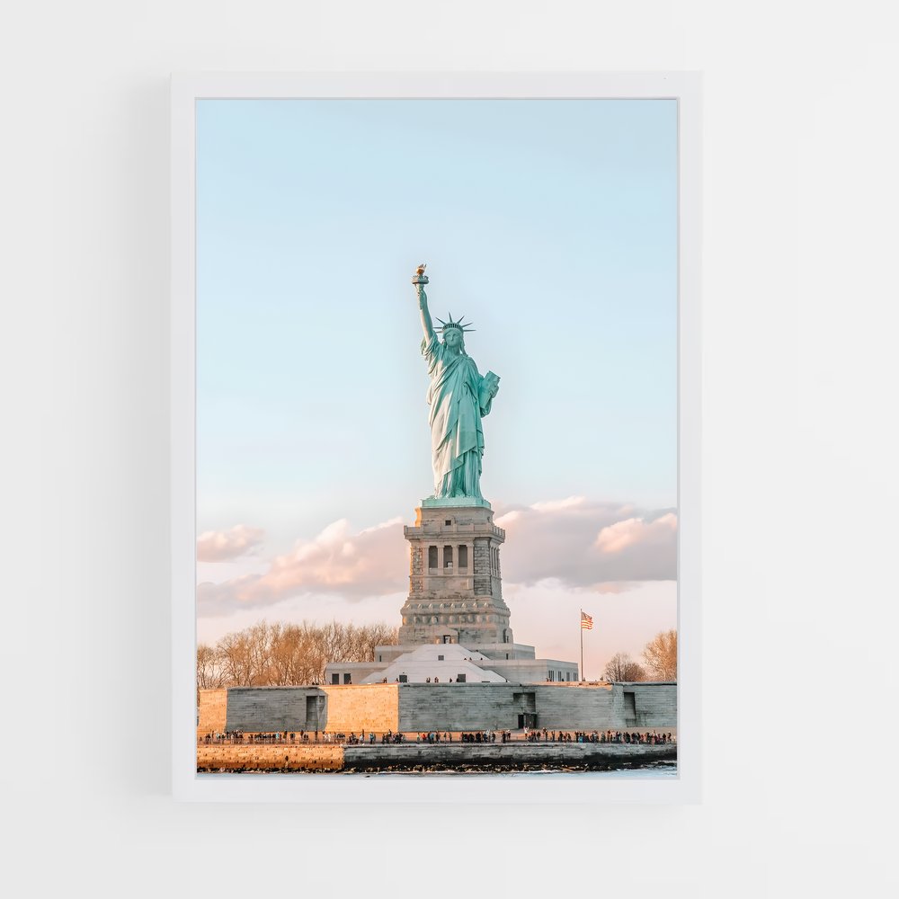 ap-statue of liberty-16 cadre Blanc